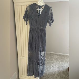 Lace Detailed Maxi Dress